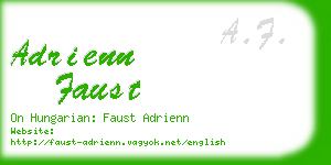 adrienn faust business card